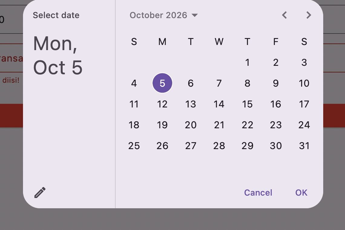 Dialog DatePicker